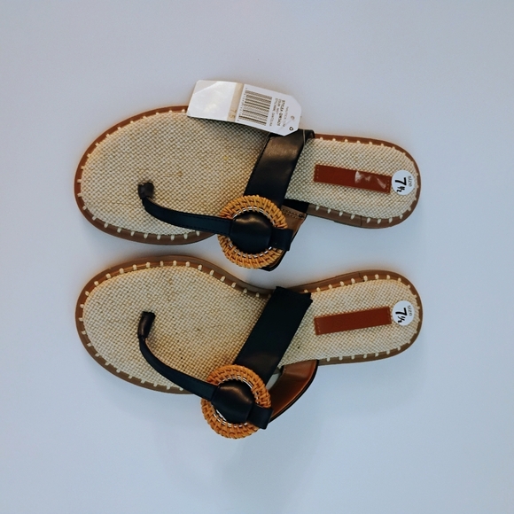 Nautica Navy  Leather Sandals – Men’s‎ 7.5 / Women’s 9 Equivalent | Beach-Ready - Picture 3 of 5